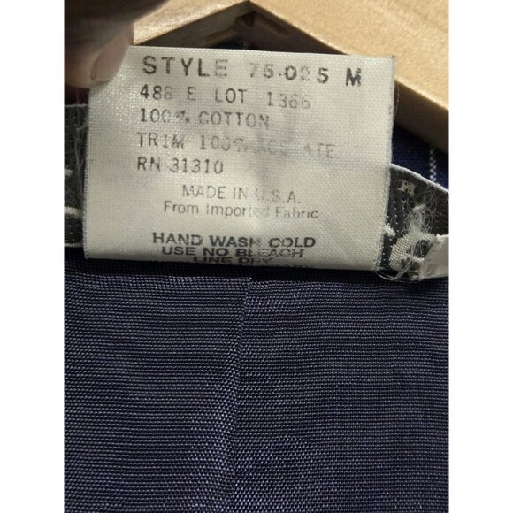 Paquette Byer California Womens Small Blue Plaid Cotton Blazer Jacket Preppy - Picture 6 of 6